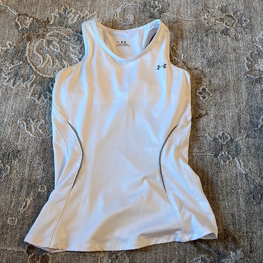 Under Armour size small workout top with built in bra. Only worn a few times!